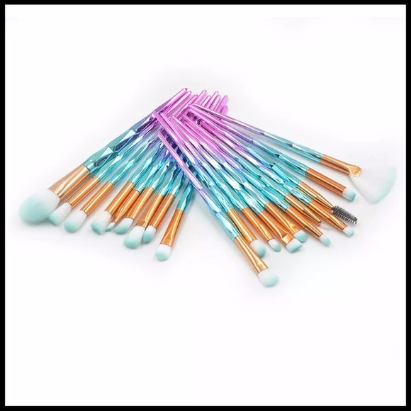 NEW 20pcs Unicorn Makeup Brush Set - Picture 2 of 6